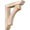 Ekena Millwork Westlake Slat Smooth Bracket w/ Offset Brace, Douglas Fir, 5 1/2"W x 24"D x 28"H BKT0604X24X28WTL06SDF - alternate 1